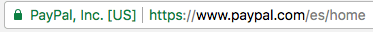 Imagen de barra de direcciones de Google Chrome