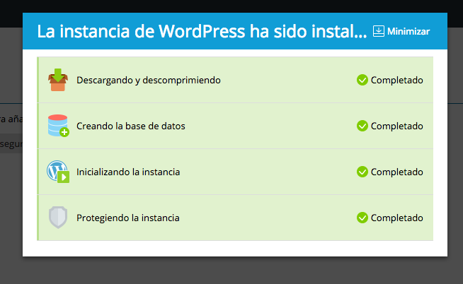 4. Procesos de instalación de WordPress